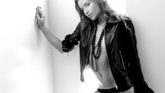 Wall stare long hair