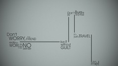 Wall text Typography lines stripes travel minimalistic Quotes 