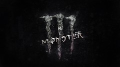 Wall text Typography minimalistic Monster Energy