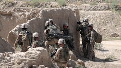 Wall War weapons Guns fight soldiers shooting Cover military 