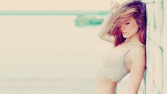 Wall white light woman