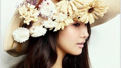 Wall woman Actress stills models photo shoot black hair Korean 