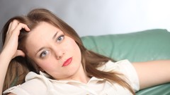 Wall woman blue eyes Natalia