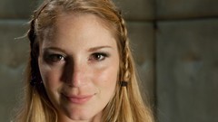 Wall woman braids innocent portraits pornstars Aurora Snow