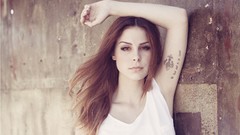 Wall woman Celebrity tattoos brunettes singers lena 