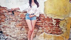 Wall woman romania legs brunettes models