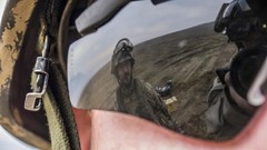 War Army angle soldiers military reflections German sunglasses 