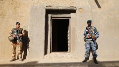 War Army door soldiers French military Africa guard infantry 