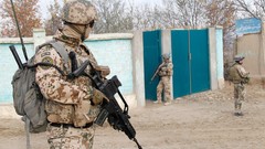 War Army gate soldiers military patrol German infantry NATO 