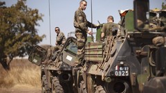 War Army soldiers French military vehicles tanks infantry NATO 