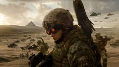 War Army soldiers goggles concept art futuristic Marek Okon