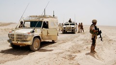 War Army soldiers jeep military patrol infantry NATO 