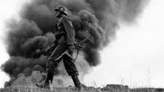 War black and white Army soldiers monochrome