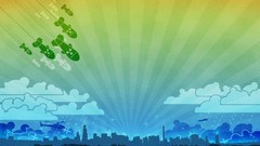 War bombs cityscapes artwork digital art vectors