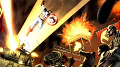 War explosions comics barbed wire captain america marvel comics