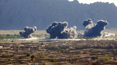 War explosions dust fight military bombs combat NATO 