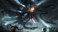 War futuristic mecha blade