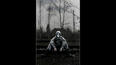 War gas masks grayscale