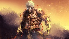 War god sparks angry artwork video games Asura's Wrath