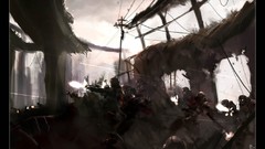 War Guns destruction blood soldiers science fiction battles