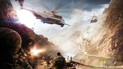 War Guns Helicopters soldiers battles artwork
