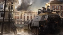 War Guns Paris soldiers tanks artwork Nazi