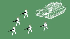 War Guns tanks minimalistic gerarc