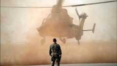 War Helicopters Army soldiers French military Africa landing 