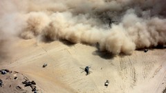 War Helicopters dust Army fight soldiers shooting military 