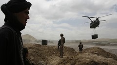 War Helicopters dust fight patrol Spanish combat infantry NATO 