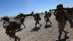 War Helicopters fight patrol Spanish gravel combat infantry 