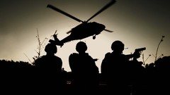 War Helicopters soldiers military