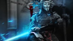War Japan samurai V for Vendetta masks lightsabers jedi Guy 