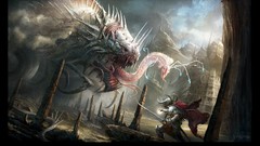 War magic cap Dragons hero Knights armor Warriors Swords 