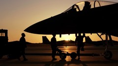 War military airplanes silhouettes