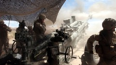 War modern Army soldiers artillery troops cannons big gun