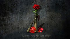 War roses ammunition peace bullets red rose digital art Quotes