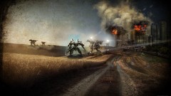 War scene destruction Robots cities popular Photo manipulation 