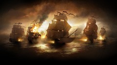 War ships cannons digital