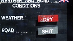 War sign weather roads Afghanistan roadsigns Kabul