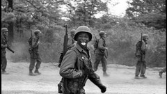 War soldiers American monochrome smiling World War II grayscale
