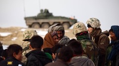 War soldiers patrol tanks NATO Afghanistan apc Polish warfare 