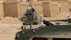 War soldiers patrol tanks NATO Afghanistan Villages apc Polish 