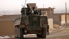 War soldiers patrol tanks NATO Afghanistan Villages apc Polish 