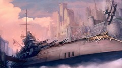 War vehicles artwork battleships