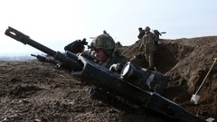 War weapons Guns Army soldiers military German mud Rifles 