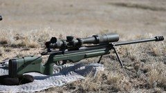 War weapons Guns optics scope military sniper Arms prairie 