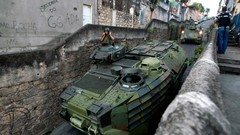 War weapons Guns police alley slum military Rio de Janeiro 