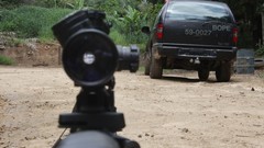 War weapons Guns police scope lens slum sniper Rio de Janeiro 
