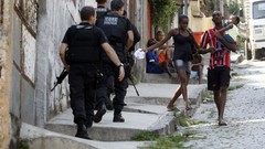 War weapons Guns police slum Rio de Janeiro patrol Brazil raid 